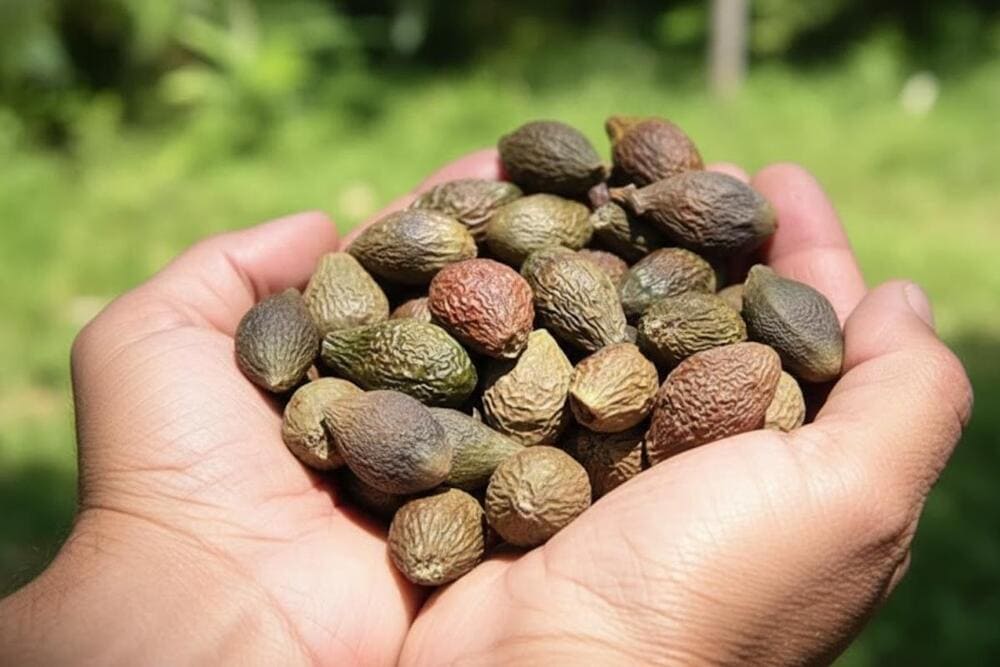 Loại hạt quý từ rừng tự nhiên, dùng nấu nước giải nhiệt, tốt cho sức khỏe.